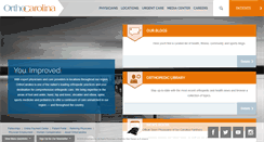Desktop Screenshot of orthocarolina.com